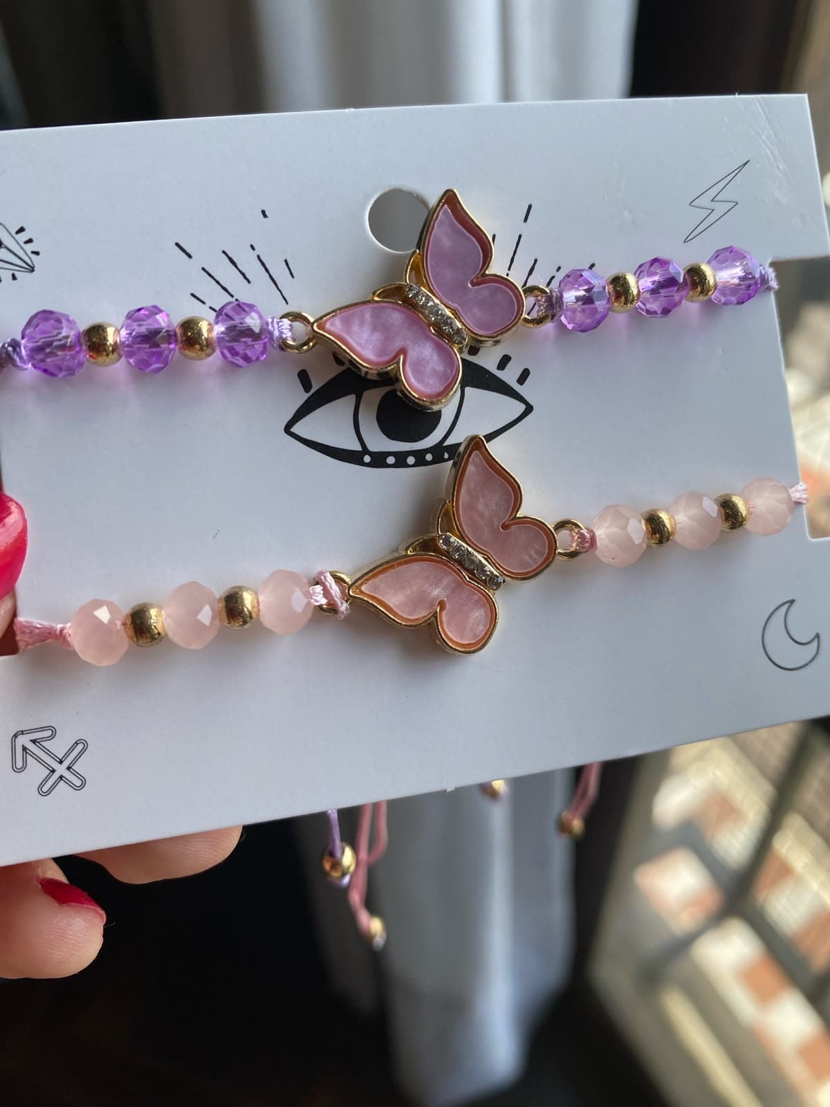 Brazalete de amistad mariposa de Soluna